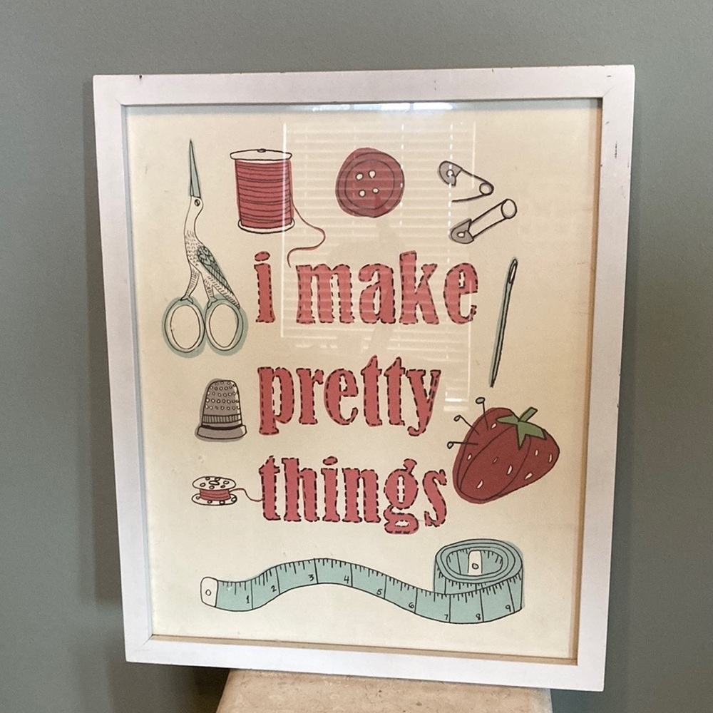 16x19” Craft Room framed art | I make pretty things